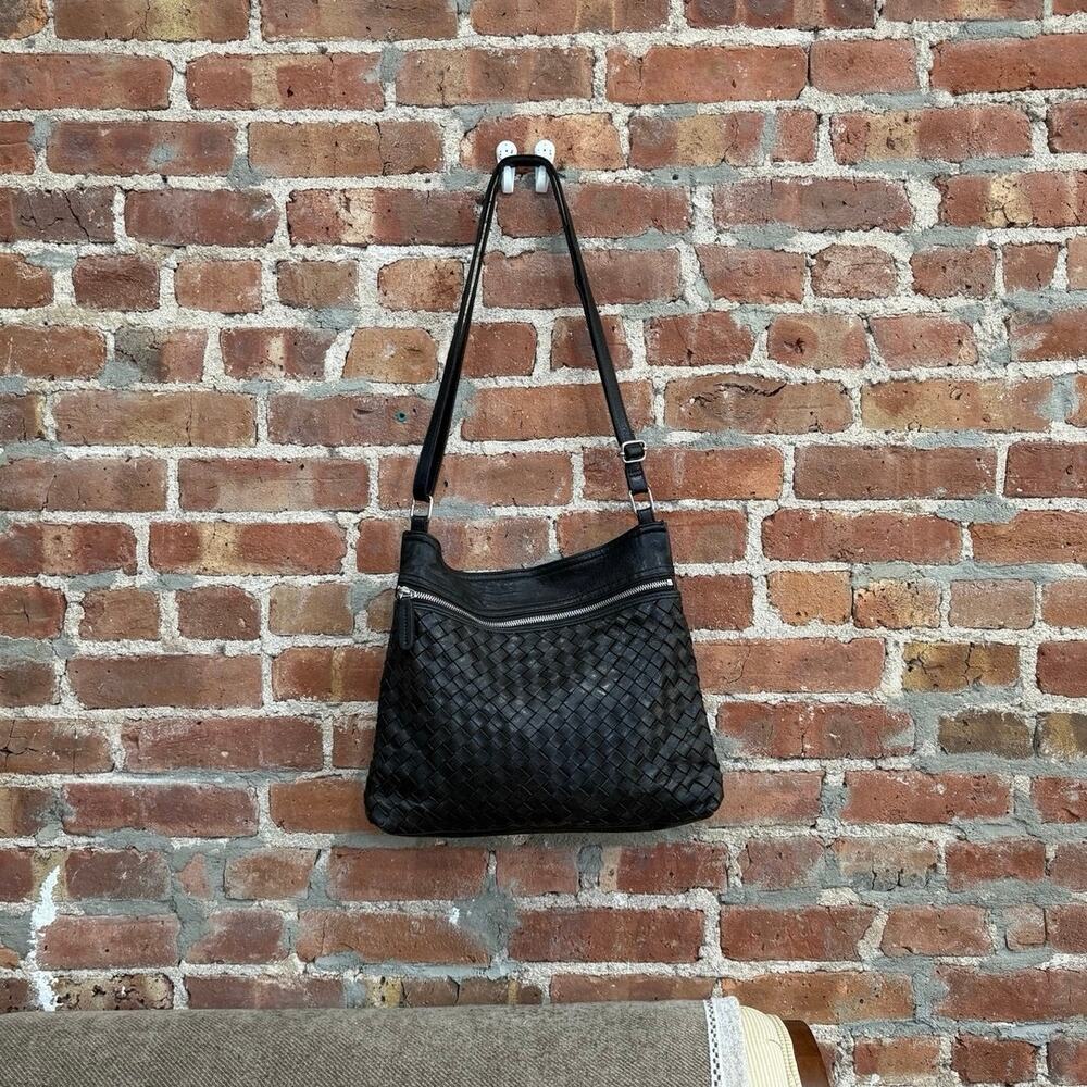 Leather Braided Boho Crossbody Bag